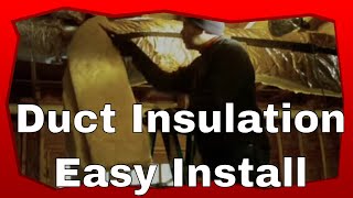 How To Install HVAC Duct Insulation Like A Pro [upl. by Vanni]