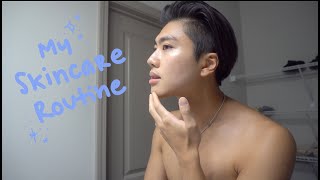 GRWM  my morning KOREAN SKINCARE routine acne prone  sensitive skin [upl. by Ataynik]