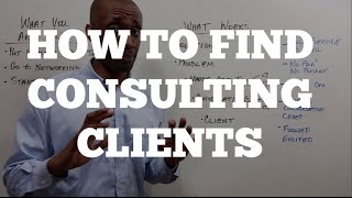 How To Find Consulting Clients [upl. by Chema86]