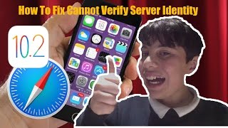 How To Fix Cannot Verify Server identity iOS 10 [upl. by Lunette]