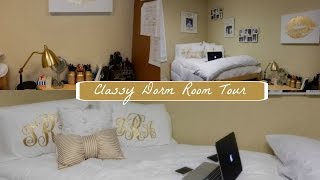 Classy Dorm Room Tour  JM Smith  Wingate University [upl. by Ramin]