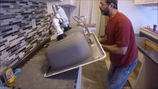 How to Install a Stainless Steel Drop In Sink [upl. by Gretel214]