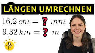 LÄNGEN umrechnen – Meter und Zentimeter Längeneinheiten Tabelle [upl. by Moth]