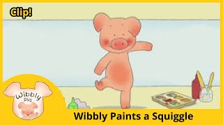 Wibbly Pig  Wibbly Paints a Squiggle [upl. by Nickolai334]