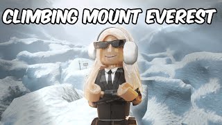 CLIMBING THE TALLEST MOUNTAIN IN ROBLOX [upl. by Karleen967]