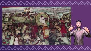 Visita guiada virtual Mural México Tenochtitlan visto desde el mercado de Tlatelolco 1945 LSM [upl. by Samau]