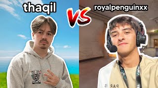 THAQIL VS ROYALPENGUIN 1V1 [upl. by Euqinomod]