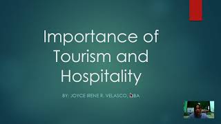 LESSON 3 Importance of Tourism and Hospitality [upl. by Ennairb431]