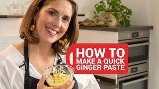 Ginger Paste Recipe  Ready in less than 1 minute [upl. by Crispen]