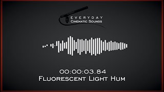 Fluorescent Light Hum  HQ Sound Effect [upl. by Luzader]