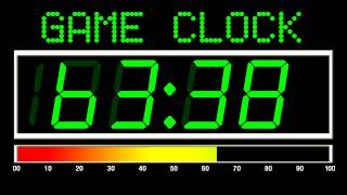 100 Seconds Countdown Digital Game Clock Version  Remix BBC Countdown  50FPS [upl. by Brandtr]