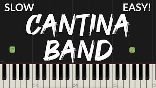 Cantina Band  Star Wars  EASY Piano Tutorial [upl. by Nevins]