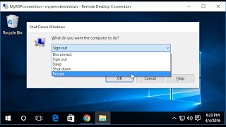 How to easily shutdown or restart Windows over Remote Desktop Connection [upl. by Langbehn]