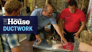 How to Install Ductwork  This Old House [upl. by Anoyet]