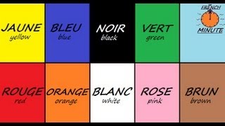 Learn French with Jublie2  French Colors The French Minute [upl. by Ethbinium641]