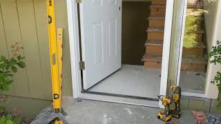 Jeld Wen Front Door Installation  Really crappy products and craftsmanship PART 1 [upl. by Akined881]