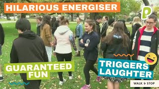 Fun TeamBuilding Game  Walk amp Stop ENERGISER to Inspire Listening amp Reflex Skills  playmeo [upl. by Trab62]