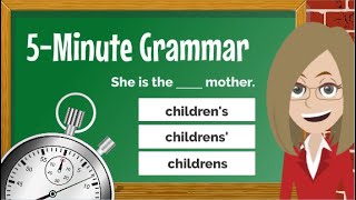 Possessive S  English Grammar Lesson  MINI QUIZ [upl. by Comyns819]