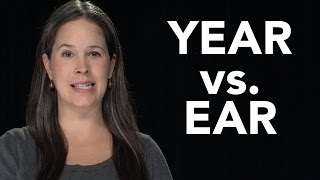 YEAR vs EAR  American English Pronunciation EAR vs HEAR [upl. by Adnulahs]