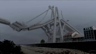 Video del crollo ponte Morandi [upl. by Odella]