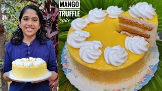 Mango Truffle Cake Without Oven  എളുപ്പത്തിൽ ഒരു Mango Truffle കേക്ക്  Mango Truffle Cake Recipe [upl. by Arielle]