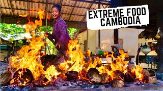 EXTREME CAMBODIAN cooking  Unseen Cambodian street food in the countryside  Battambang local food [upl. by Naamann538]