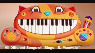 All Different Songs of Bingo B Meowsic [upl. by Leba]