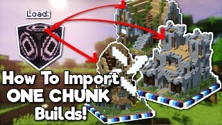 Minecraft How To Import Builds Using Structure Blocks Tutorial [upl. by Boggs149]