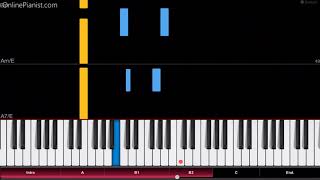 Halo Theme  Easy Piano Tutorial [upl. by Dickey]