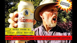 Hamms Beer Review by A Beer Snobs Cheap Brew Review [upl. by Darreg614]