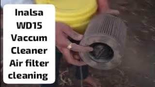 Inalsa WD15 Vacuum Cleaner air filter cleaning  HomeWorks [upl. by Busiek]