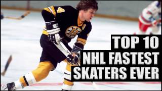 Top 10 NHL Fastest Skaters Ever [upl. by Kwang]