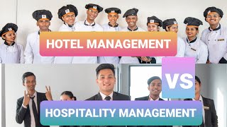 Hotel vs Hospitality Management  What to choose [upl. by Akyre]