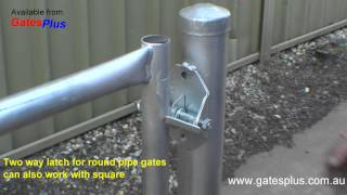 Gate Latch 2 way for round pipe and square [upl. by Anema]