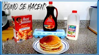 COMO HACER PANCAKES CASEROS RECETA SECRETA FACIL Y RAPIDO [upl. by Muryh]