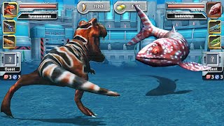 Rexy Vs Leedsichthys  Sea Monster Showdown  Jurassic Park Builder [upl. by Keiko659]