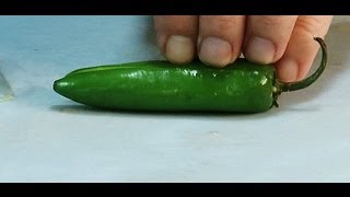 Best Way To Cut Up A Serano Pepper [upl. by Ahseenyt]