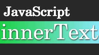 innerText  JavaScript [upl. by Anirdua509]