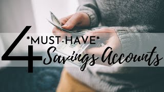 4 Types of Savings Accounts EVERYONE Should Have⎟PERSONAL FINANCE TIPS⎟How to Save Money [upl. by Formica239]