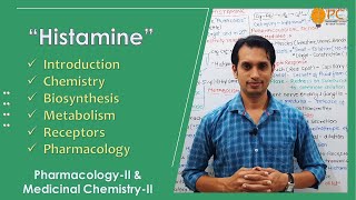 Histamine Pharmacology  Autacoids Pharmacology  Histamine Medicinal Chemistry [upl. by Inttirb]