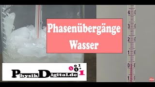 Experiment  Phasenübergänge bei Wasser  Temperaturverlauf [upl. by Tegan]