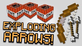 EXPLOSIVE ARROWS with 1 command in Minecraft Link in Description [upl. by Acinaj]