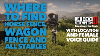 Red Dead Redemption 2 Where to find the Horse fence  Wagon Fence  All Stables Location Guide [upl. by Reste]