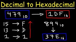 How To Convert Decimal to Hexadecimal [upl. by Vtehsta489]