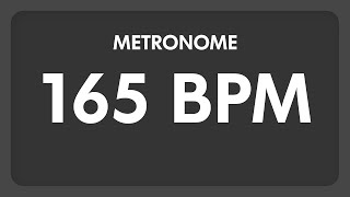 165 BPM  Metronome [upl. by Haramat]