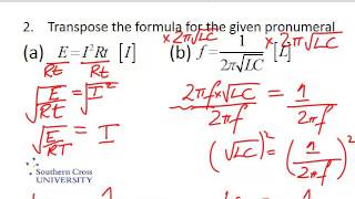 Transposing Formulae [upl. by Ilarin]