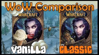 The difference between Vanilla and Classic WoW  World of Warcraft Comparison Blizzard [upl. by Avis246]