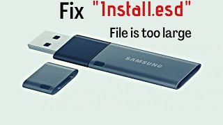Fix quotINSTALLESDquot file is too large [upl. by Ploch]