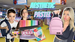 CHASSE AUX FOURNITURES SCOLAIRE 2021  back to school  aestetic  pastel  😊 [upl. by Kery]