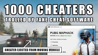 PUBG Cheaters trolled by fake cheat software [upl. by Ynnaej]